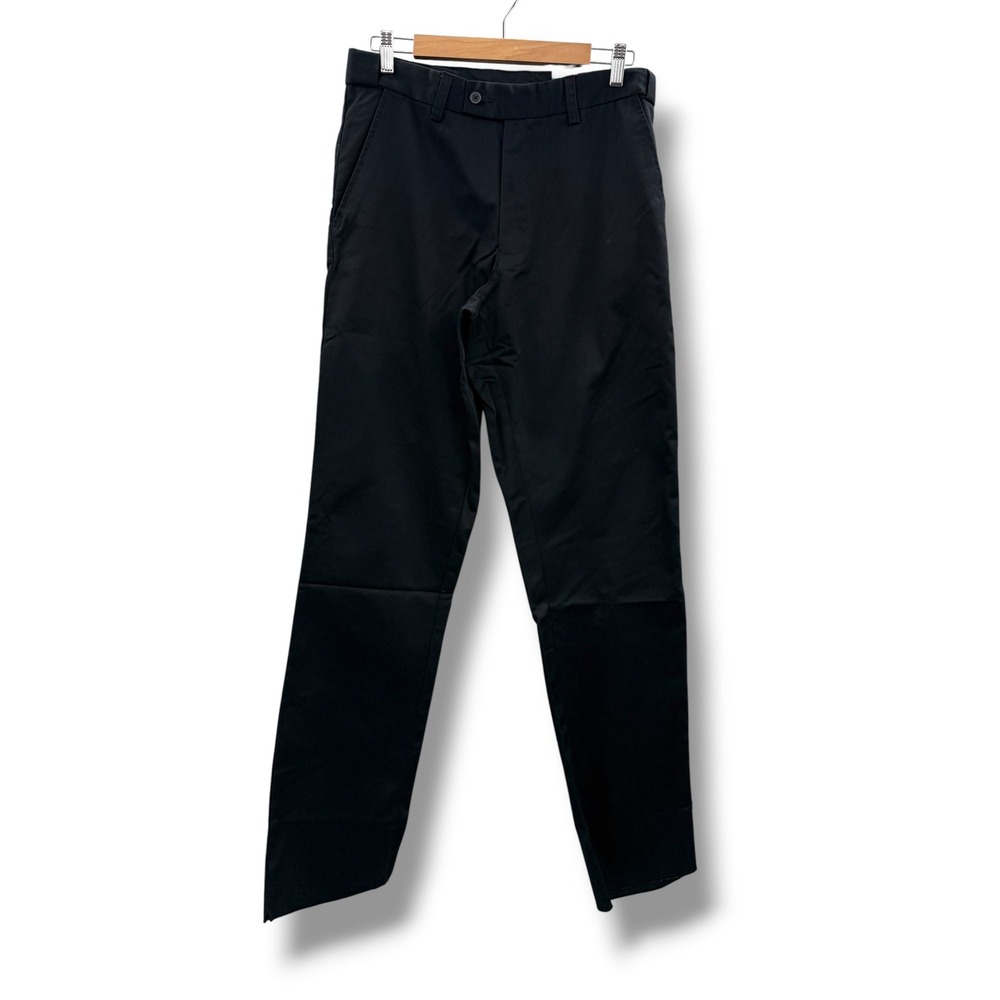 Culver's Uniform Pants Mens 32R Black HPI High Performance Identity Unhemmed NEW